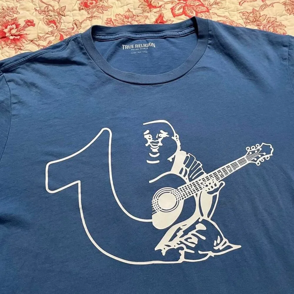 True-religion Men's Blue T-shirt